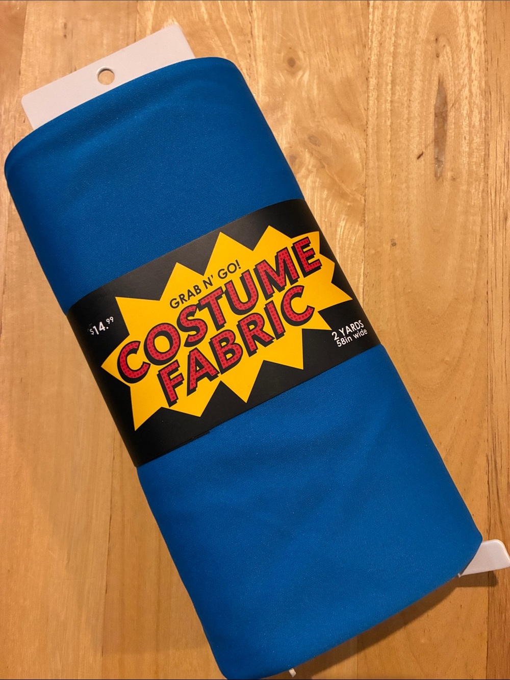 Blue Costume Fabric - Bright Blue  stretchy. 2 yards